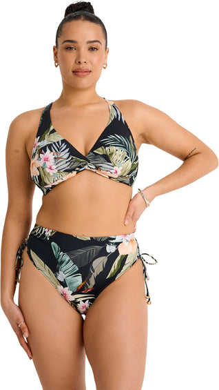 Everyday Sunday Bas de bikini taille rétro à côtés froncés et échancrure semi-haute - Femme