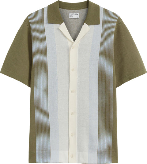 Frank And Oak Chemise en tricot à col cranté - Homme