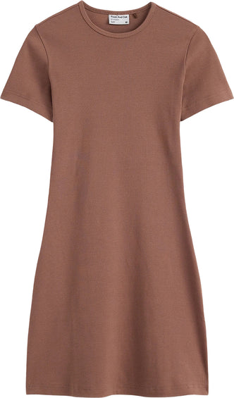 Frank And Oak Robe t-shirt côtelée - Femme