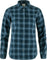 Fjällräven Chemise à manches longues Övik Flannel - Femme - Dark Navy - Indigo Blue