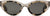 French Kiwis Lunettes de soleil Camille - Femme - Clear Tan - Marble - Grey