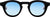 French Kiwis Lunettes de soleil Jude - Unisexe - Black - Blue - Blue