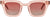 French Kiwis Lunettes de soleil Ysée - Femme - Clear Pink - Gradient Burgundy