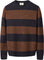 forét Chandail en tricot Alpine - Homme - Navy - Dark Brown