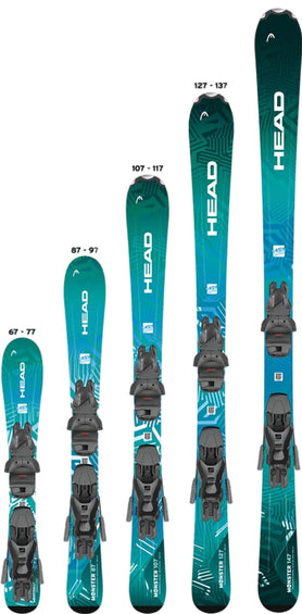 HEAD Skis Monster Easy avec fixations de ski JRS 7.5 GW CA - Jeune