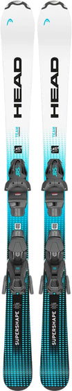 HEAD Skis Supershape Team Easy avec fixations de ski JRS 7.5 GW CA - Enfant