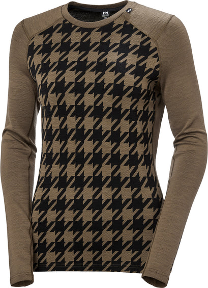 Helly Hansen T-shirt graphique mi-épais en laine mérinos de Lifa - Femme