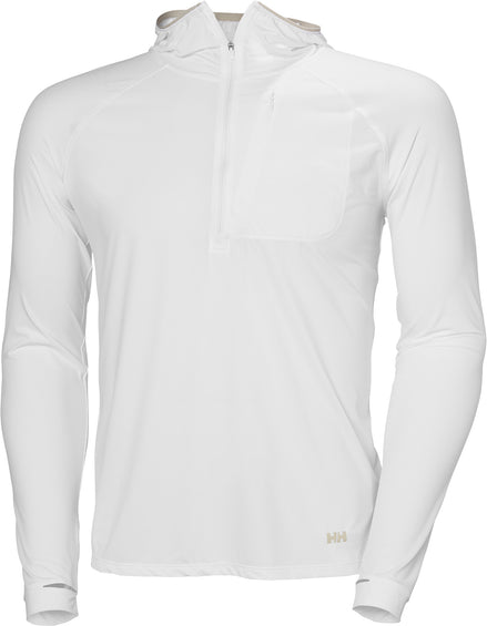 Helly Hansen Chandail à capuchon solaire demi-glissière Shine Solen - Homme