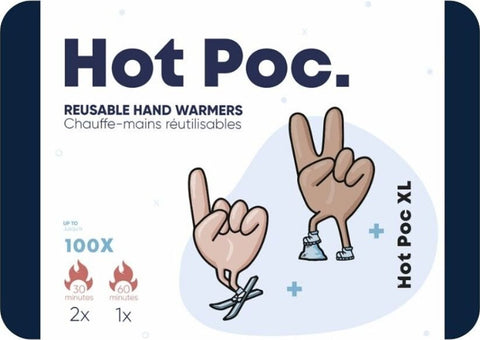 Hot Poc Chauffe-mains réutilisables écologiques - paquet de 4