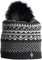 Harricana Tuque avec pompon en fourrure Romy-P - Unisexe - Black