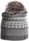 Harricana Tuque avec pompon en fourrure Romy-P - Unisexe - Grey