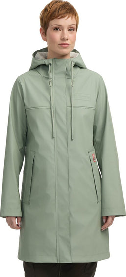Hunter Manteau imperméable en caoutchouc mi-long Spring - Femme