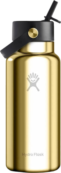 Hydro Flask Bouteille d’eau à large ouverture avec bouchon paille Flex 32oz/946ml