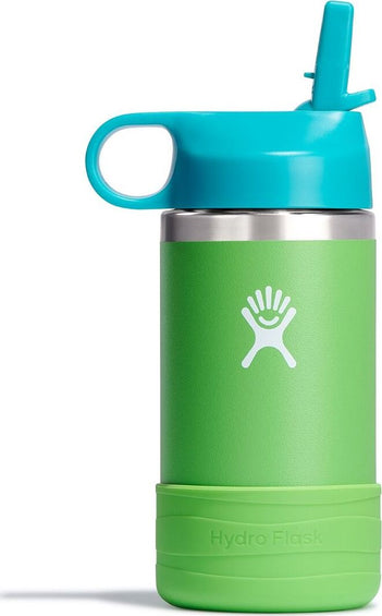 Hydro Flask Bouteille à large goulot avec couvercle à paille et manchons 355mL - Enfant