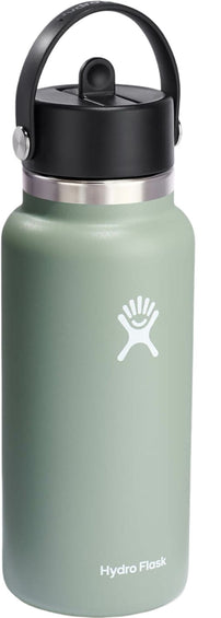 Hydro Flask Bouteille d'eau à large ouverture avec bouchon à paille flexible 945ml
