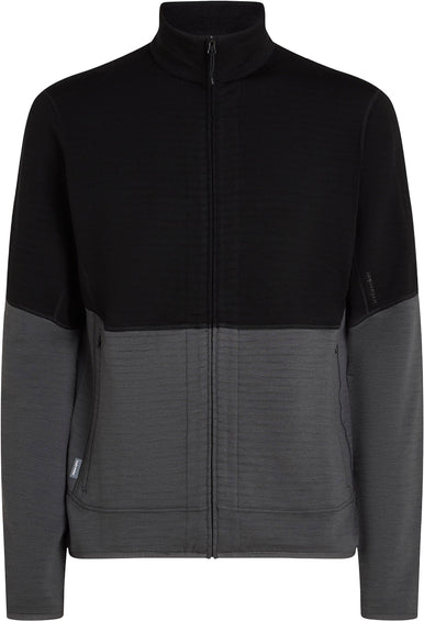 icebreaker Manteau à manches longues avec glissière en mérinos 400 RealFleece Descender - Homme