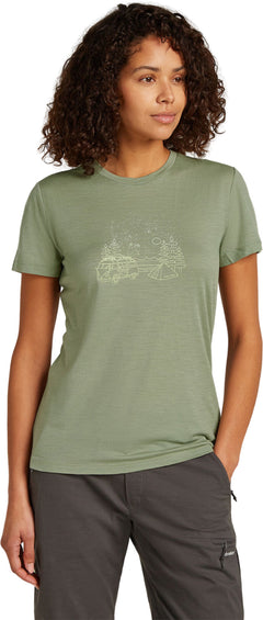 icebreaker T-shirt en laine mérinos 150 Tech Lite III Van Camp - Femme