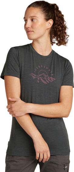 icebreaker T-shirt à manches courtes en mérinos 150 Tech Lite Sunrise Summit - Femme