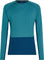 icebreaker Haut thermique à manches longues et col rond en mérinos 200 ZoneKnit - Homme - Atlantis - Topaz