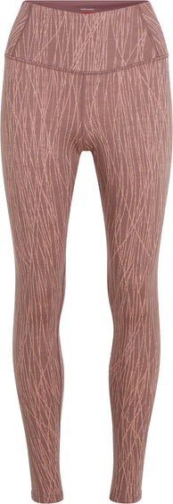 icebreaker Legging thermique taille haute en mérinos 260 Tech Vertex Delta Lines - Femme