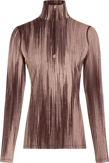 icebreaker Haut thermique à demi-glissière à manches longues en mérinos 260 Tech Vertex Peak - Femme