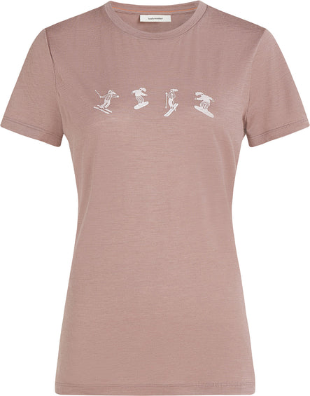 icebreaker T-shirt à manches courtes en mérinos 150 Tech Lite Snow Day - Femme