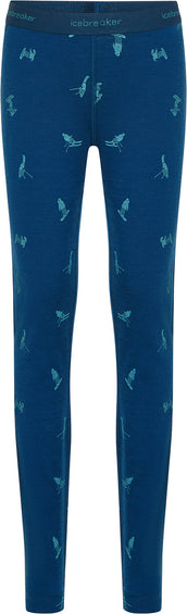 icebreaker Legging thermique en merinos 200 Oasis Snow Day - Enfant