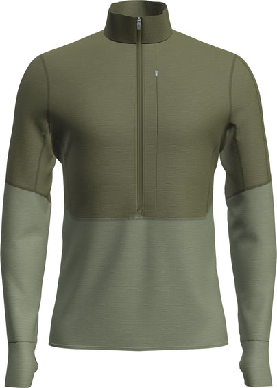 icebreaker Manteau à manches longues et demi-glissière en mélange de mérinos 200 RealFleece Descender - Homme