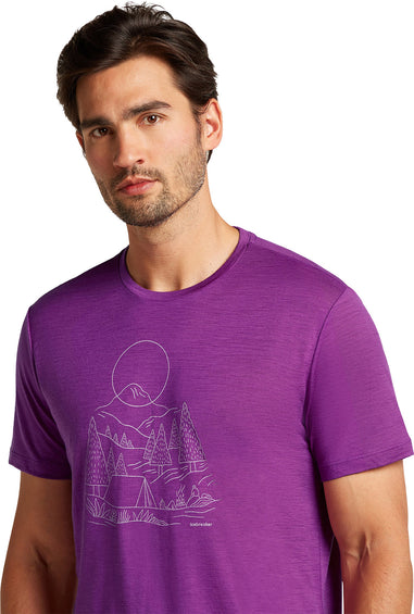 icebreaker T-shirt à manches courtes Merino 150 Tech Lite III Sunset Camp - Homme