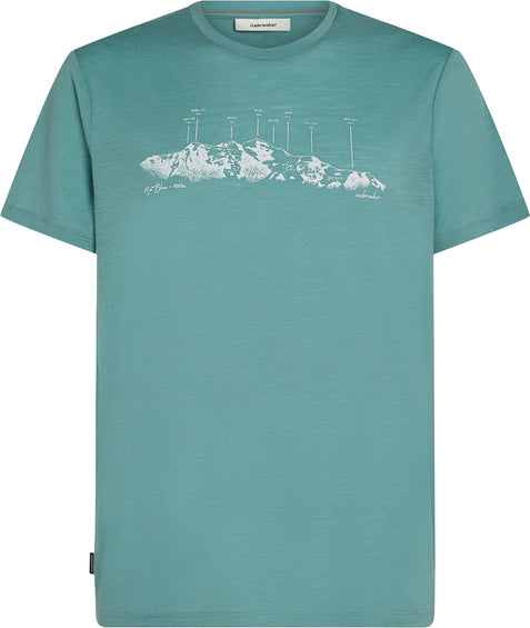 icebreaker T-shirt à manches courtes en mérinos 150 Tech Lite The Peaks - Homme