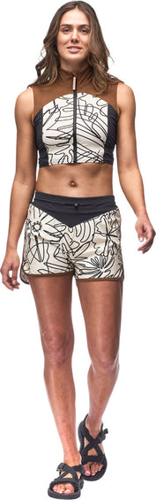 Indyeva Haut de bain débardeur écourté à glissière pleine longueur Tuffo - Femme