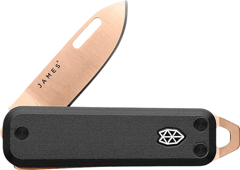 The James Brand Couteau The Elko avec lame en acier inoxydable et Micarta