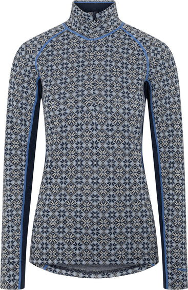 Kari Traa Couche de base pour le haut à demi-glissière Rose Light - Femme