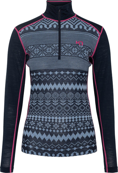 Kari Traa Couche de base pour le haut à demi-glissière Live - Femme