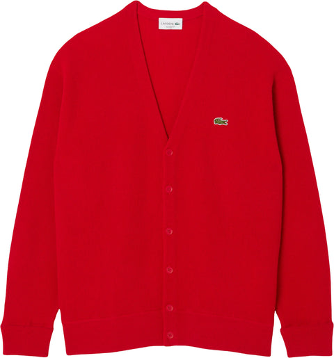 Lacoste Cardigan en laine coupe décontractée - Homme
