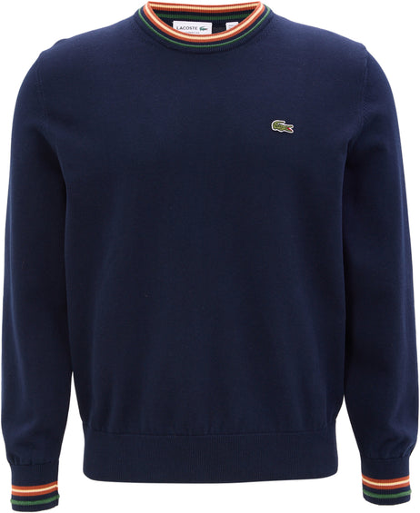 Lacoste Chandail en jersey de coton à rayures - Homme