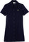 Lacoste Robe polo boutonnée en piqué épais - Femme - Navy Blue