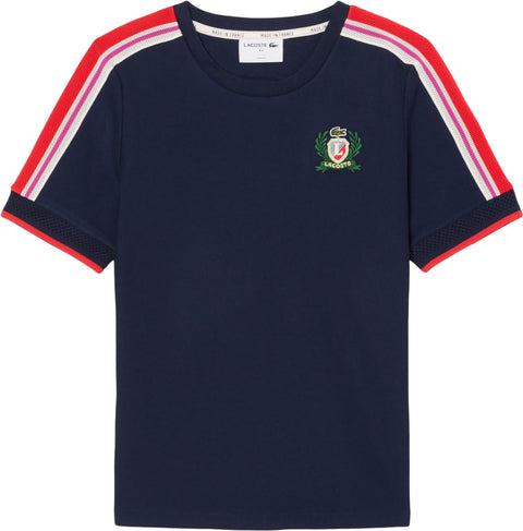 Lacoste T-shirt en piqué texturé Made in France - Femme