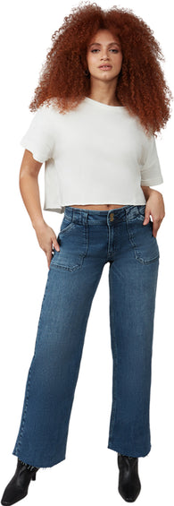 Lola Jeans Jean à jambe large et taille mi-haute Nova - Femme