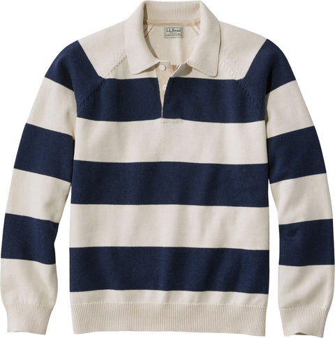 L.L. Bean Chandail polo rugby en coton cachemire Wicked Soft - Homme