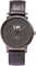 La Maison Inland Montre de 41mm avec bracelet classique supplémentaire de 20mm The June - Unisexe - Charcoal - Olive grey - Black Leather