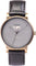 La Maison Inland Montre de 41mm avec bracelet classique supplémentaire de 20mm The June - Unisexe - Antique Gold - Grey - Black Leather