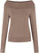 Lune Active Pull-Over Décolleté Olly - Femme - Brown