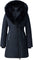 Mackage KAY Manteau en duvet avec col signature Mackage en fourrure de renard bleue - Femme - Black