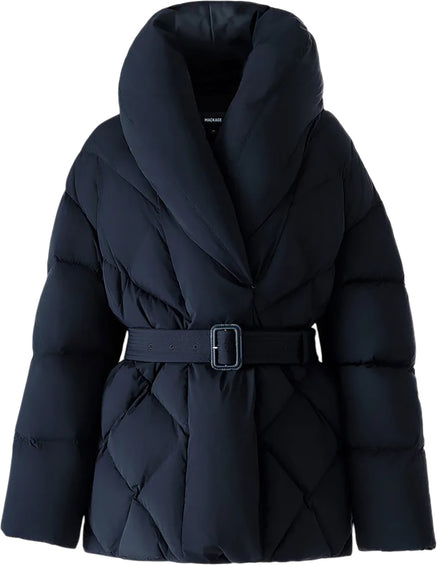 Mackage Manteau en duvet avec ceinture et col châle Olive - Femme