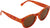 Matt & Nat Lunettes de soleil rondes recyclées Yan-2 - Femme - Orange Print - Brown Lens