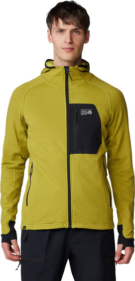 Mountain Hardwear Chandail à capuchon à glissière pleine longueur Polartec Power Grid - Homme