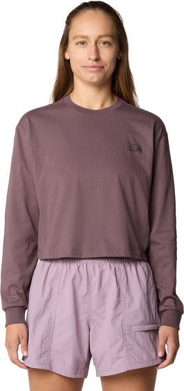Mountain Hardwear T-shirt écourté et ample à manches longues Mountain Sunset - Femme