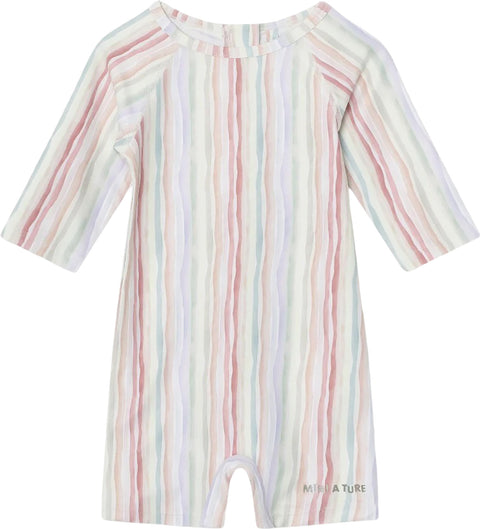 MINI A TURE Maillot de bain UV imprimé à manches 3/4 Matgoldie GRS - Enfant