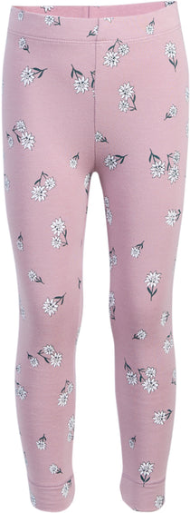 Miles The Label Legging à imprimé poinsettia sur fond sureau - Fille